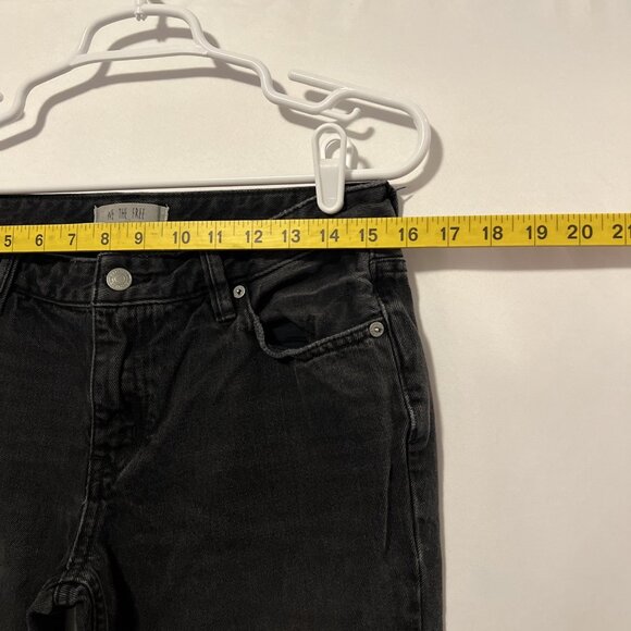 we the free People jeans Denim Women Black Size 28 Ankle Flare Casual Low Rise - Picture 3 of 6